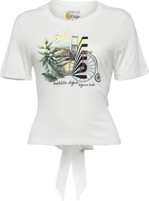 Nature Boğazda Bisiklet Kadın T-shirt-S