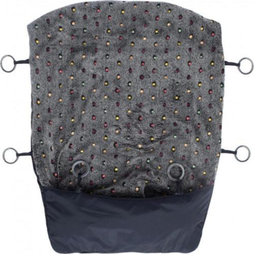 Unisex Bebek Gri Lüx Bebek Arabası Battaniyesi