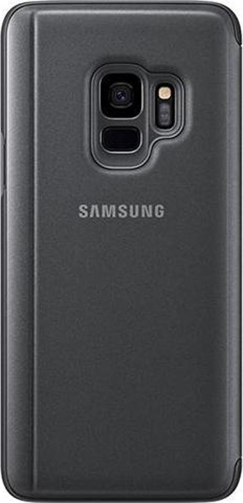Galaxy S9 Clear View Standing Cover  Kılıf- Siyah - EF-ZG960CBEGWW