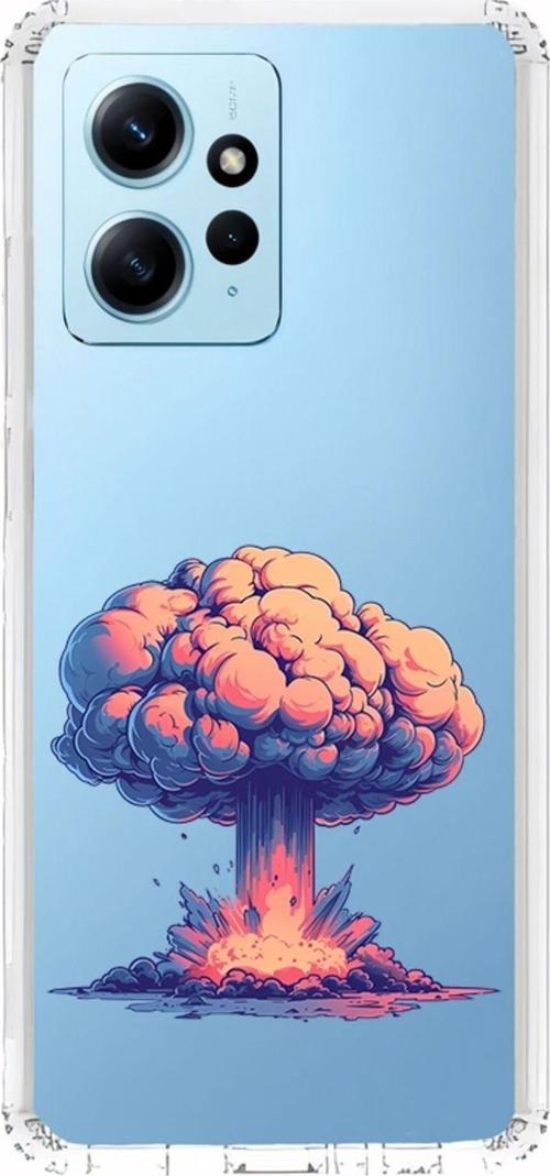 Zeynoiletişim Xiaomi Redmi Note 12 4G Uyumlu Patlama Anı  Desenli Silikon Kılıf