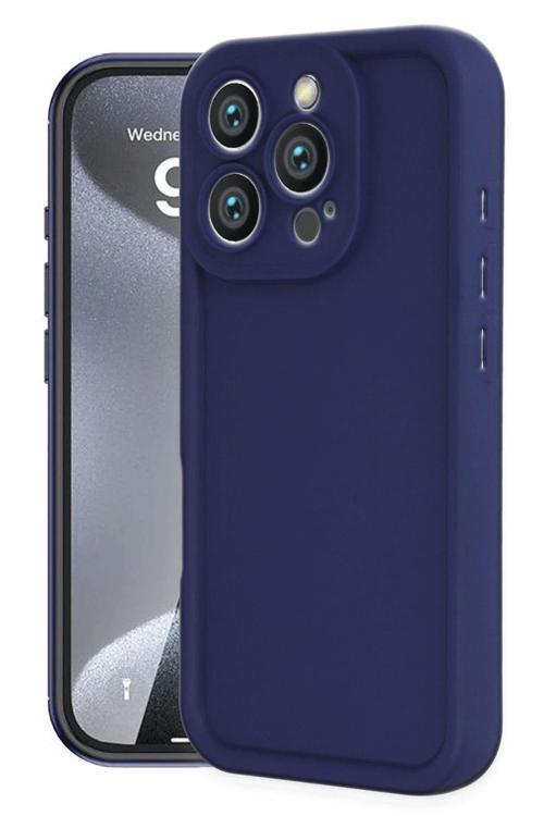 Apple İphone 16 Pro Kılıf Viera Silikon Kapak + Ekran Koruma + Kablo Koruma