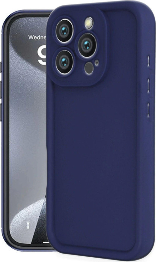 Apple İphone 16 Pro Kılıf Viera Silikon Kapak + Ekran Koruma + Kablo Koruma