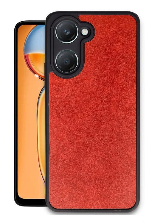 Vivo Y18 Kılıf Aras Deri Görünümlü Kapak + Kablo Koruma