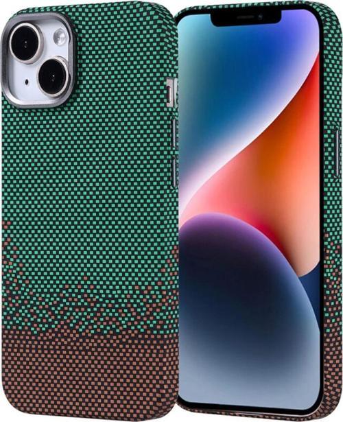 Apple İphone 14 Kılıf Magsafe Şarj Özellikli Karbon Fiber Görünümlü Nekst Kapak