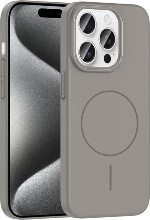 Apple İphone 15 Pro Max Kılıf Magsafe Şarj Özellikli Ruby Silikon Kapak