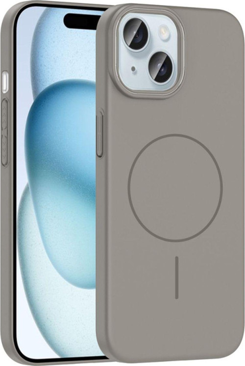 Apple İphone 15 Kılıf Magsafe Şarj Özellikli Ruby Silikon Kapak