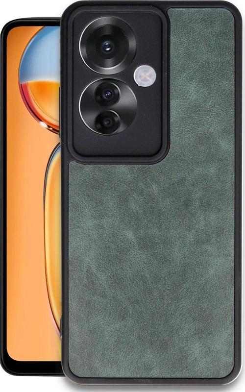 Oppo Reno 11F Kılıf Aras Deri Görünümlü Kapak + Ekran Koruma + Kablo Koruma