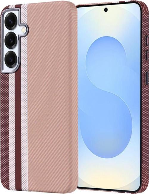 Samsung Galaxy S24 Plus Kılıf Magsafe Şarj Özellikli Karbon Fiber Görünümlü Nekst Kapak