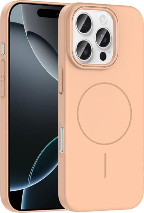 Apple İphone 16 Pro Max Kılıf Magsafe Şarj Özellikli Ruby Silikon Kapak