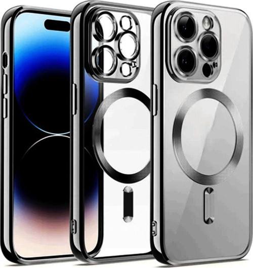 Apple İphone 12 Pro Kılıf Kross Magneticsafe Kapak + Ekran Koruma + Kablo Koruma