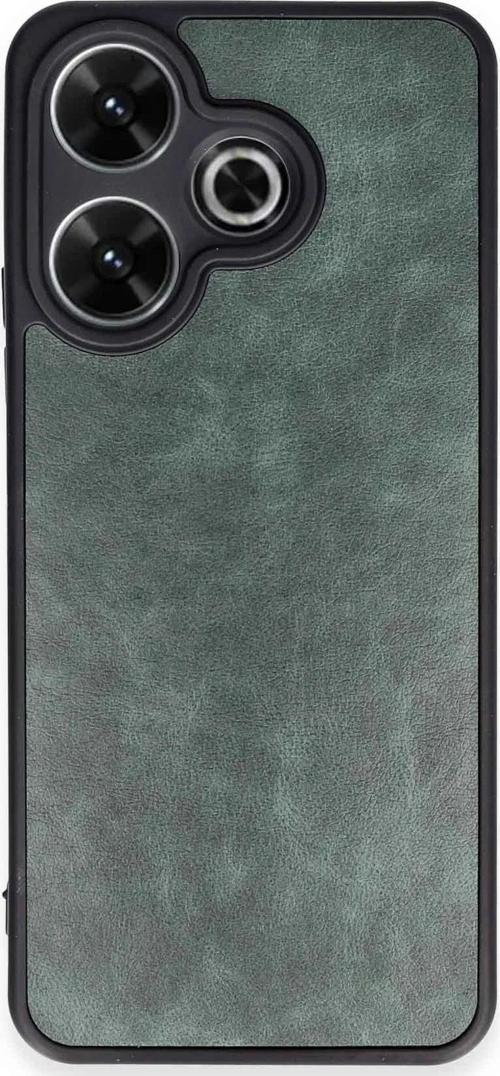 Xiaomi Redmi 13 4G Kılıf Aras Deri Görünümlü Kapak + Ekran Koruma + Kablo Koruma