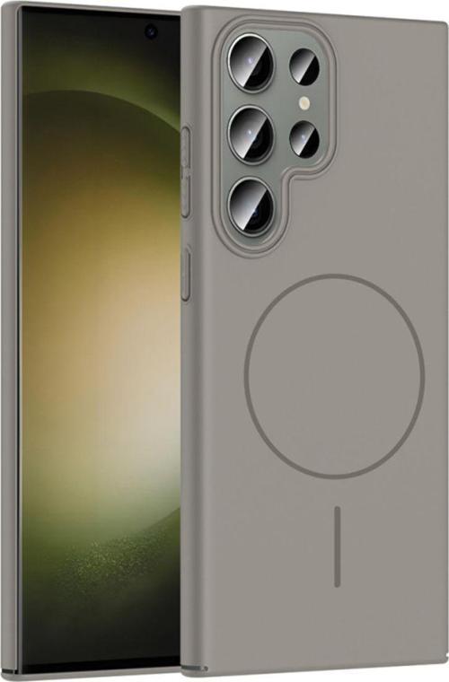 Samsung Galaxy S23 Ultra Kılıf Magsafe Şarj Özellikli Ruby Silikon Kapak