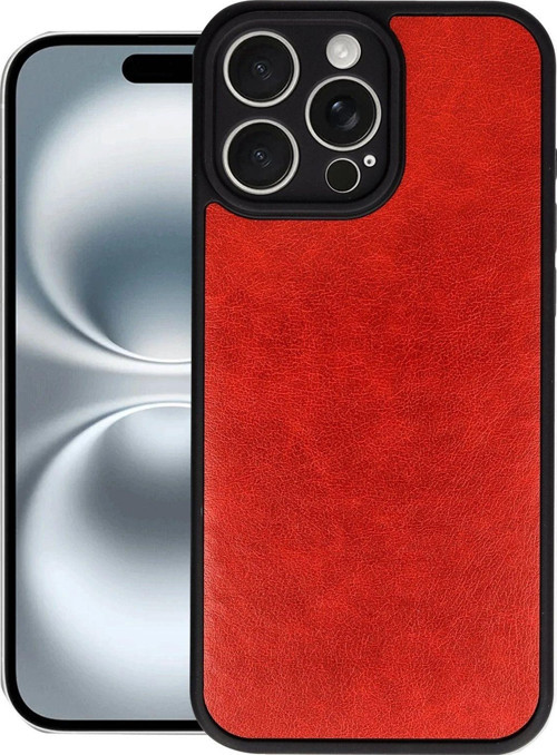 Apple İphone 16 Pro Kılıf Aras Deri Görünümlü Kapak + Ekran Koruma + Kablo Koruma