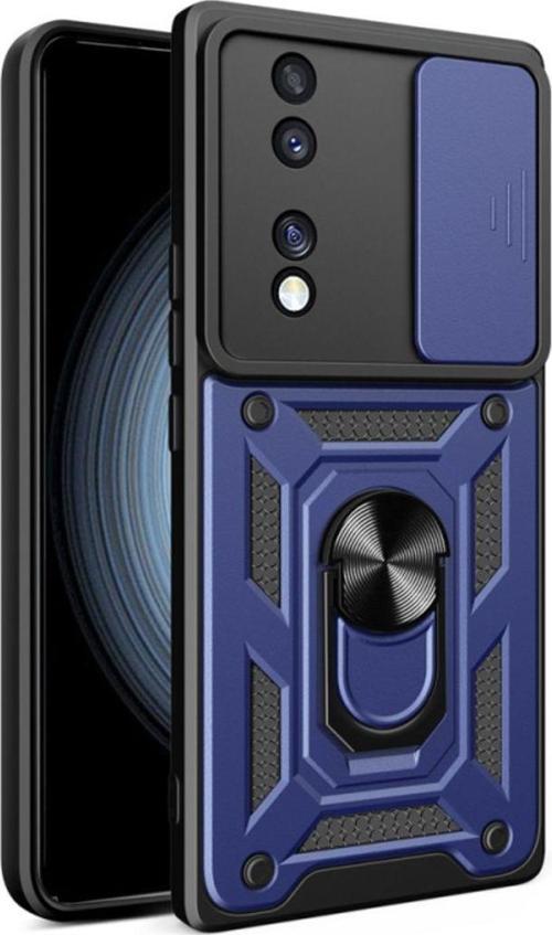 Honor 70 Kılıf Magnetik Standlı Kamera Korumalı Sürgülü Vega Kapak