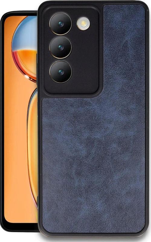 Vivo V30 Lite 4G Kılıf Aras Deri Görünümlü Kapak + Kablo Koruma