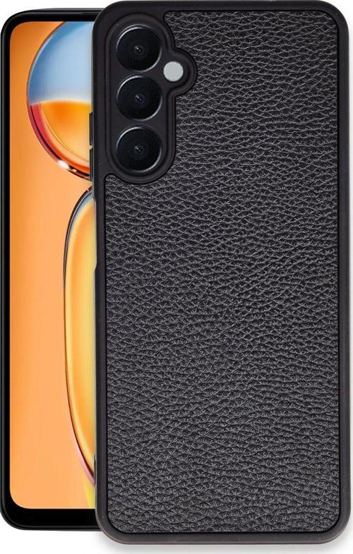 Samsung Galaxy M15 Kılıf Aras Deri Görünümlü Kapak + Ekran Koruma + Kablo Koruma