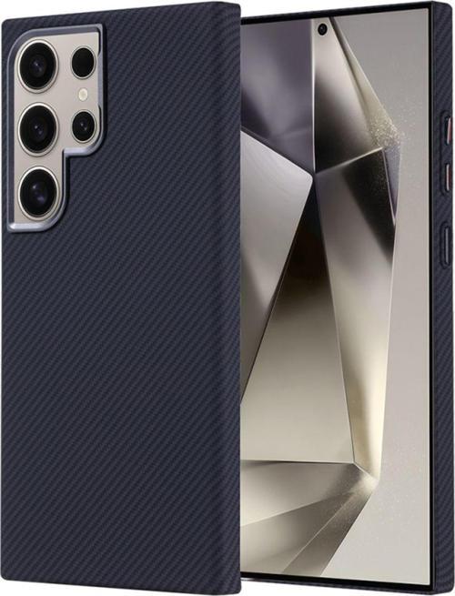 Samsung Galaxy S24 Ultra Kılıf Magsafe Şarj Özellikli Karbon Fiber Görünümlü Nekst Kapak