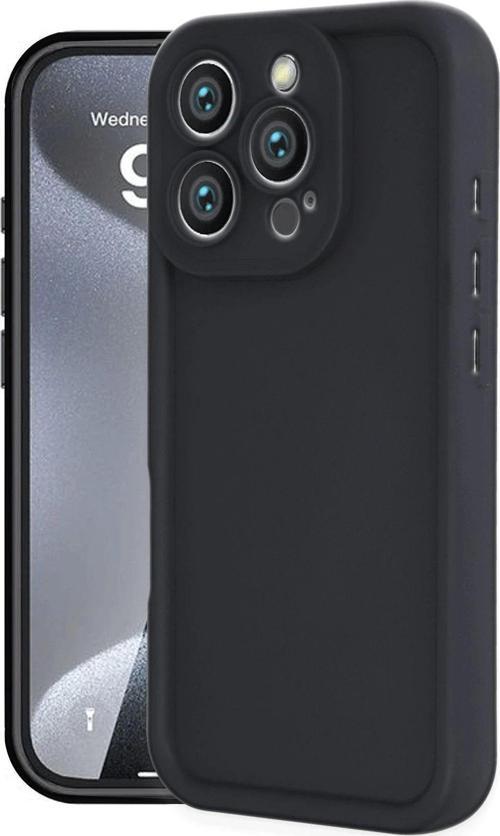 Apple İphone 16 Pro Max Kılıf Viera Silikon Kapak + Ekran Koruma + Kablo Koruma