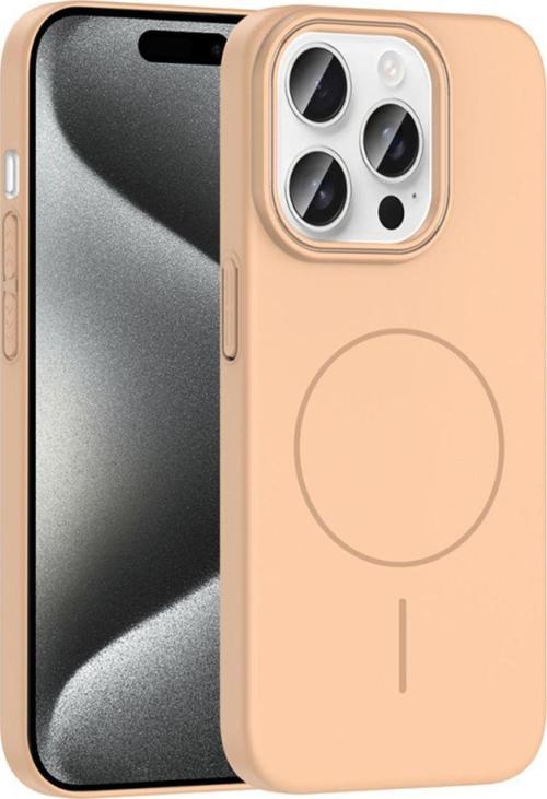 Apple İphone 15 Pro Max Kılıf Magsafe Şarj Özellikli Ruby Silikon Kapak