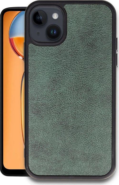 Apple İphone 14 Kılıf Aras Deri Görünümlü Kapak + Ekran Koruma + Kablo Koruma