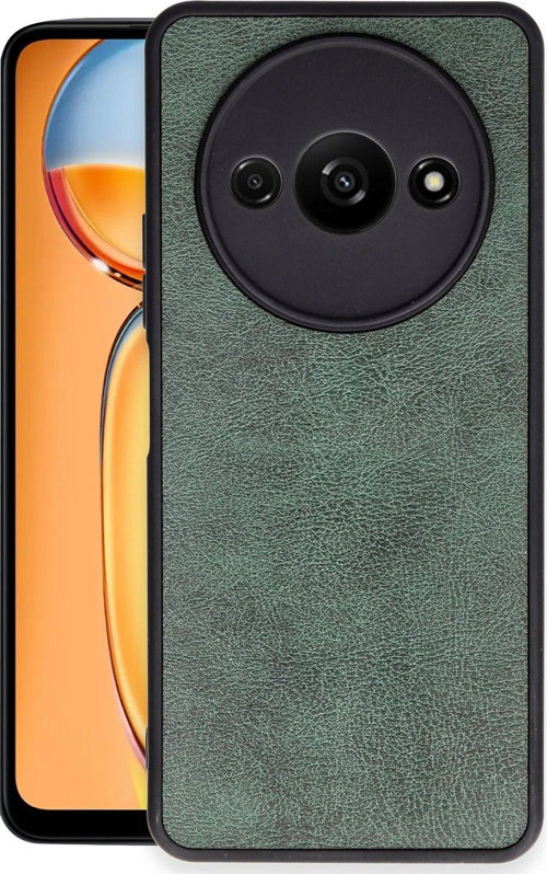 Xiaomi Redmi A3 4G Kılıf Aras Deri Görünümlü Kapak + Ekran Koruma + Kablo Koruma