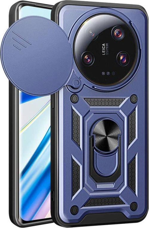 Xiaomi Mi 13 Ultra Kılıf Magnetik Standlı Kamera Korumalı Sürgülü Vega Kapak