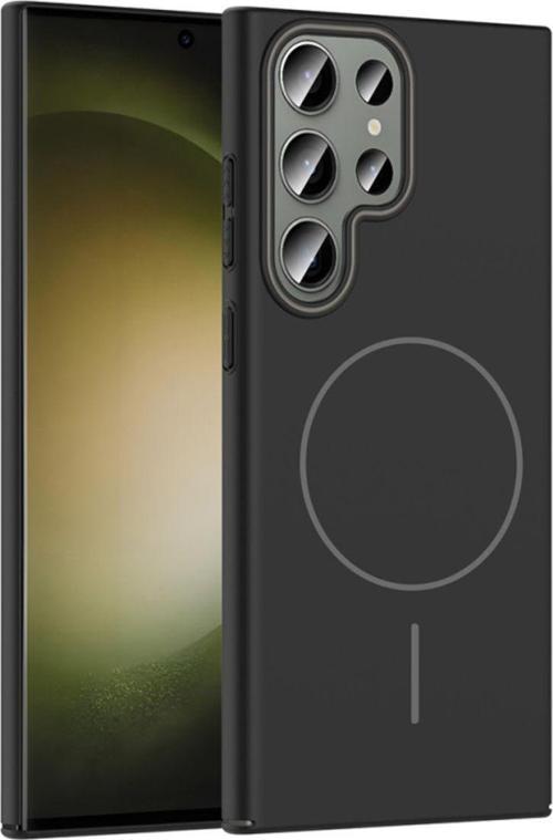 Samsung Galaxy S23 Ultra Kılıf Magsafe Şarj Özellikli Ruby Silikon Kapak