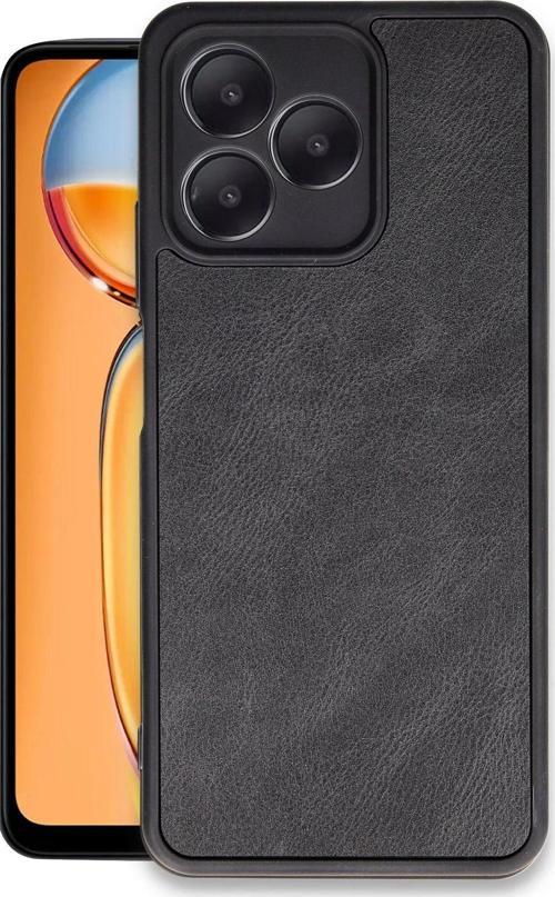 Realme Note 50 4G Kılıf Aras Deri Görünümlü Kapak + Kablo Koruma