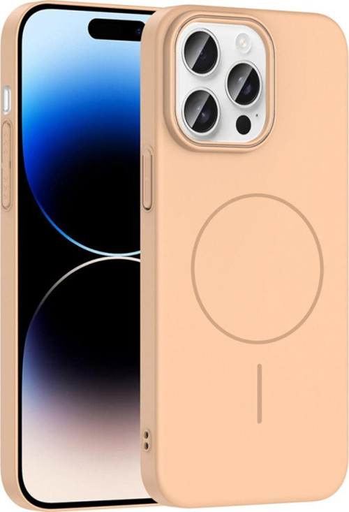 Apple İphone 14 Pro Max Kılıf Magsafe Şarj Özellikli Ruby Silikon Kapak