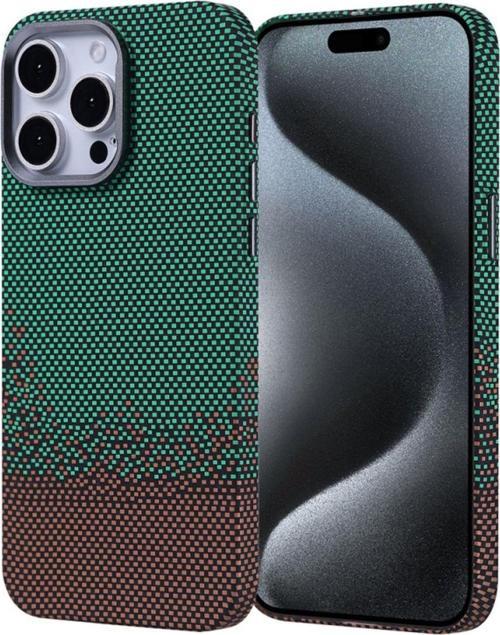 Apple İphone 15 Pro Max Kılıf Magsafe Şarj Özellikli Karbon Fiber Görünümlü Nekst Kapak