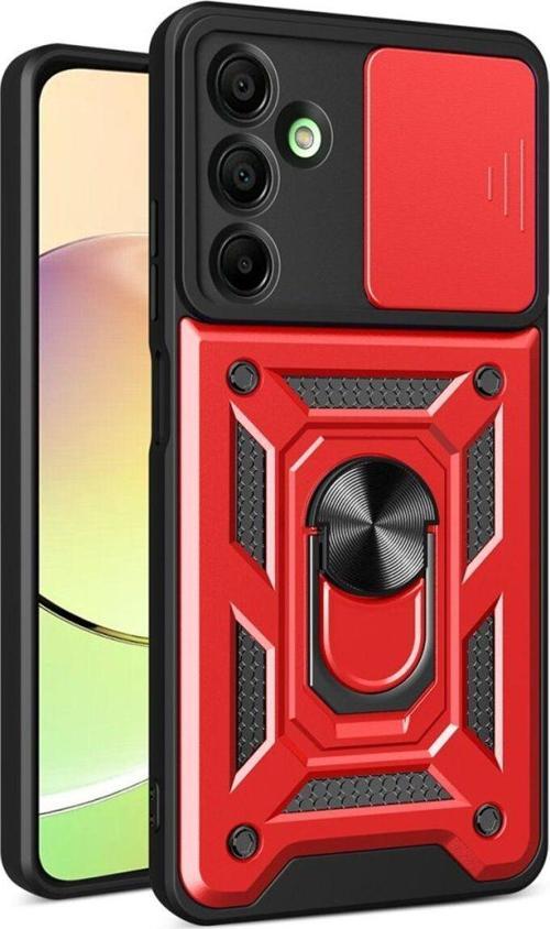 Anka Cep Samsung Galaxy A16 5G Kılıf Pars Lens Yüzüklü Silikon Magnetik Standlı Kamera Korumalı Kapak