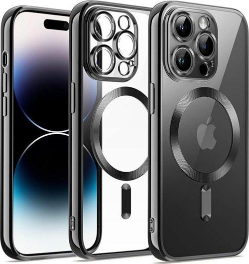 Apple İphone 12 Pro Kılıf Kross Magneticsafe Kapak + Ekran Koruma + Kablo Koruma