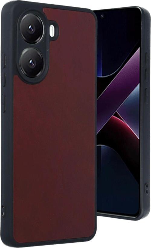 Xiaomi Poco X7 Pro Kılıf Aras Deri Görünümlü Kapak + Kablo Koruma