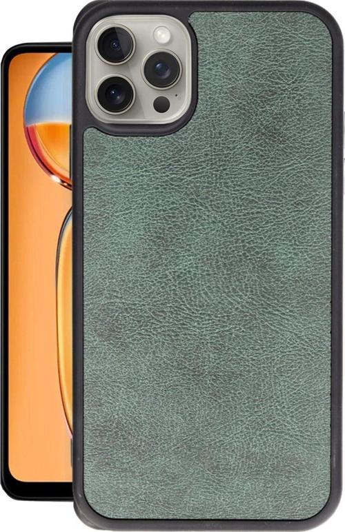 Apple İphone 15 Pro Kılıf Aras Deri Görünümlü Kapak + Ekran Koruma + Kablo Koruma