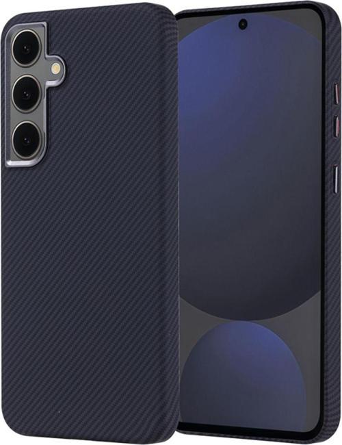 Samsung Galaxy S24 Fe Kılıf Magsafe Şarj Özellikli Karbon Fiber Görünümlü Nekst Kapak