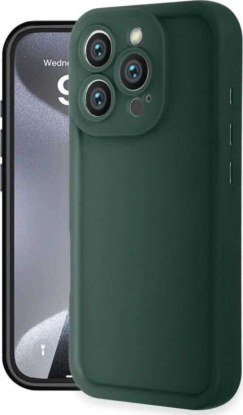 Apple İphone 16 Pro Max Kılıf Viera Silikon Kapak + Ekran Koruma + Kablo Koruma