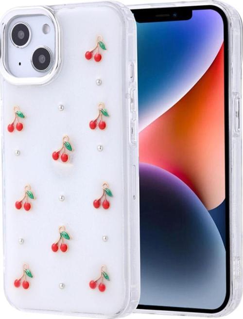 Apple İphone 14 Uyumlu Kılıf Airbag Tasarımlı Simli Desenli Şeffaf Kutup Kapak