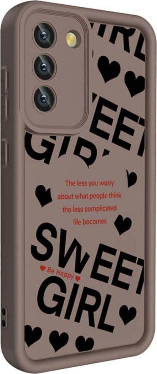 Anka Cep Samsung Galaxy S21 Fe Kılıf Kamera Korumalı Baskılı Arka Yüzey Klas Silikon Kapak + Ekran Koruma