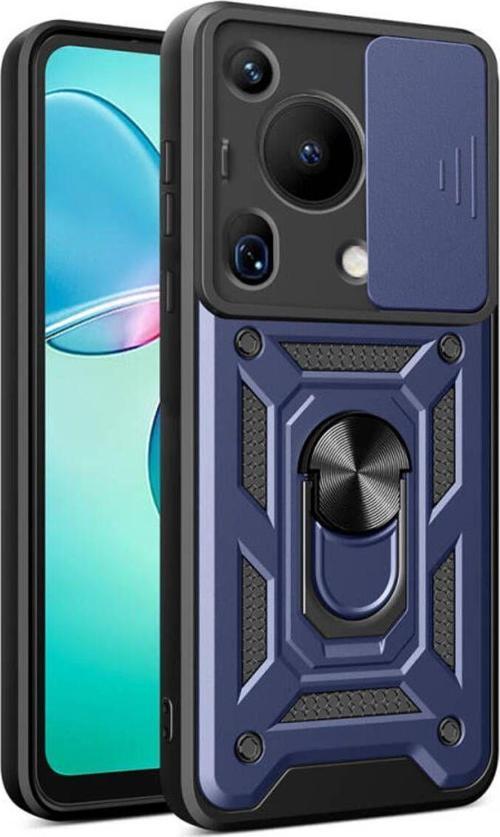 Huawei Pura 70 Ultra Kılıf Magnetik Standlı Kamera Korumalı Sürgülü Vega Kapak