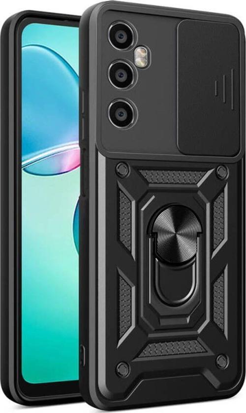 Realme C65 4G Kılıf Magnetik Standlı Kamera Korumalı Sürgülü Vega Kapak
