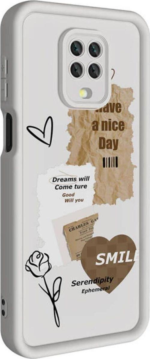 Anka Cep Xiaomi Redmi Note 9 Pro Kılıf Kamera Korumalı Baskılı Arka Yüzey Klas Silikon Kapak + Ekran Koruma