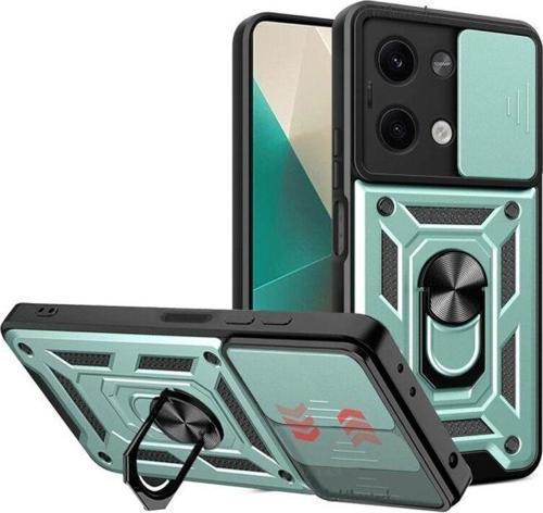 Xiaomi Poco X6 Kılıf Pars Lens Yüzüklü Silikon Magnetik Standlı Kamera Korumalı Kapak