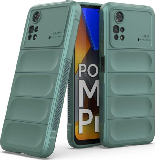 Anka Cep Xiaomi Poco M4 Pro 4G Uyumlu Kılıf Kamera Korumalı İçi Kadife Yumuşak Silikon Kapak + Ekran Koruma