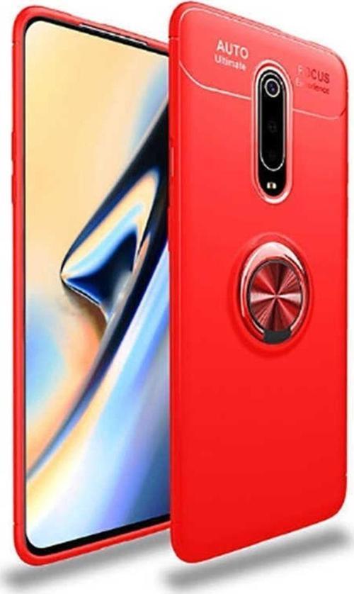 Xiaomi Mi 9T Kılıf Ravel Yüzüklü Standlı Silikon Kapak + Kablo Koruma + Ekran Koruma
