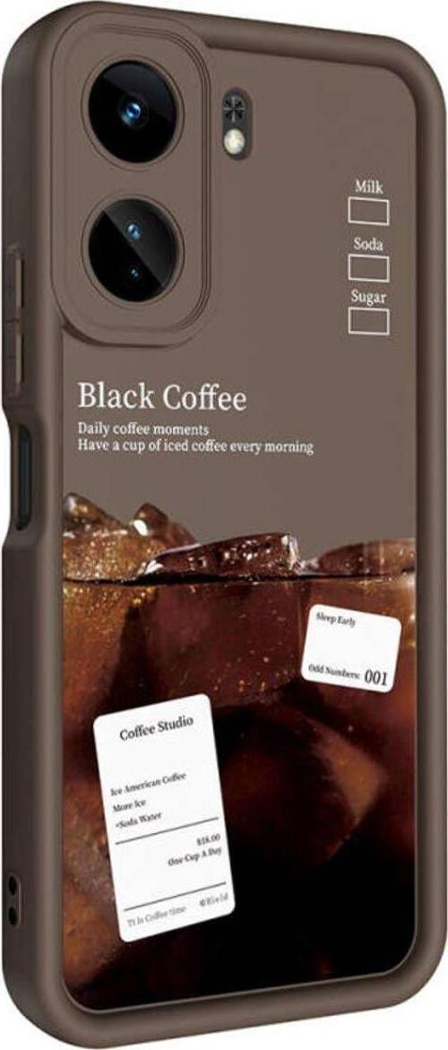 Anka Cep Xiaomi Xiaomi Redmi 13C Kılıf Kamera Korumalı Baskılı Arka Yüzey Klas Silikon Kapak + Ekran Koruma