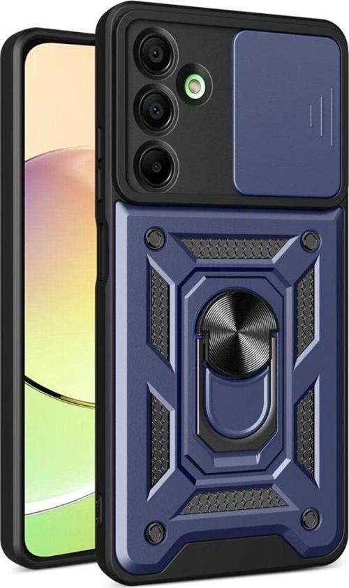 Anka Cep Samsung Galaxy A16 5G Kılıf Pars Lens Yüzüklü Silikon Magnetik Standlı Kamera Korumalı Kapak