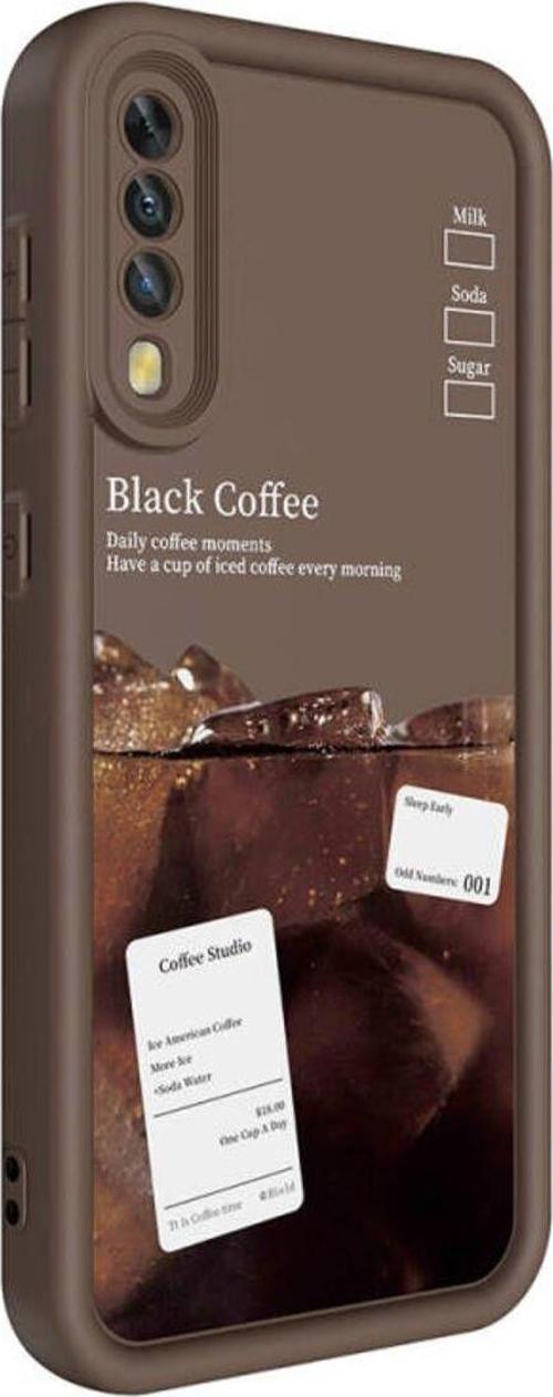 Anka Cep Samsung Galaxy A70 Kılıf Kamera Korumalı Baskılı Arka Yüzey Klas Silikon Kapak + Ekran Koruma