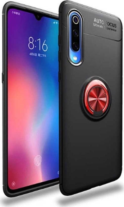Xiaomi Mi 9 Lite Kılıf Ravel Yüzüklü Standlı Silikon Kapak+ Ekran Koruma + Kablo Koruma