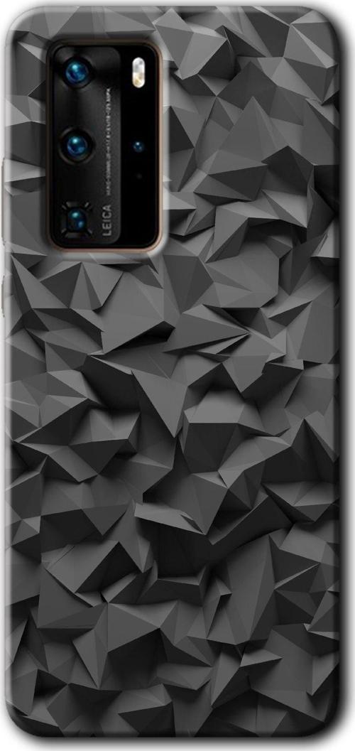 Huawei P40 Pro Kılıf Hd Desen Baskılı Arka Kapak + Kablo Koruyucu + Nano Ekran Koruma