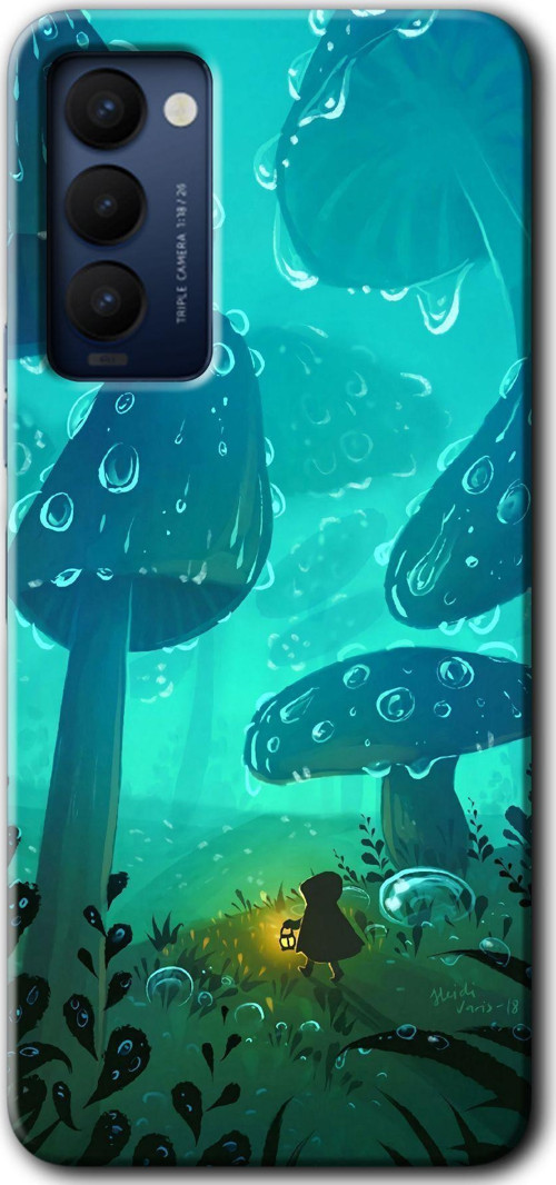 Tecno Tekno Camon 18 / 18T / 18P Kılıf Hd Desen Baskılı Arka Kapak - Silhoutte Dropss
